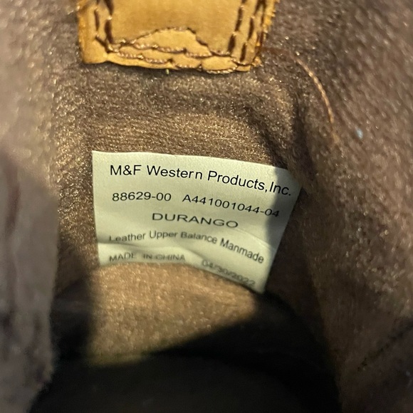 Ariat Lil’ Stompers Durango Brown Leather Cowboy Boots Toddler Sz 6 - Picture 6 of 6